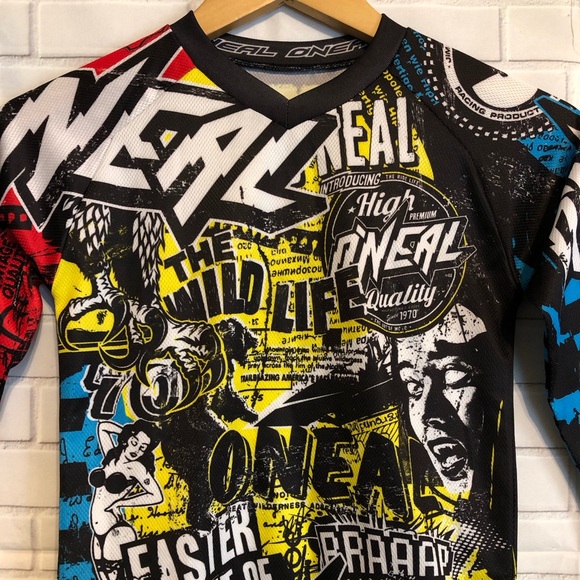New O'Neal Element Motocross Youth MX ATV Moto Dirt Bike Off Road Jersey S - Picture 3 of 12